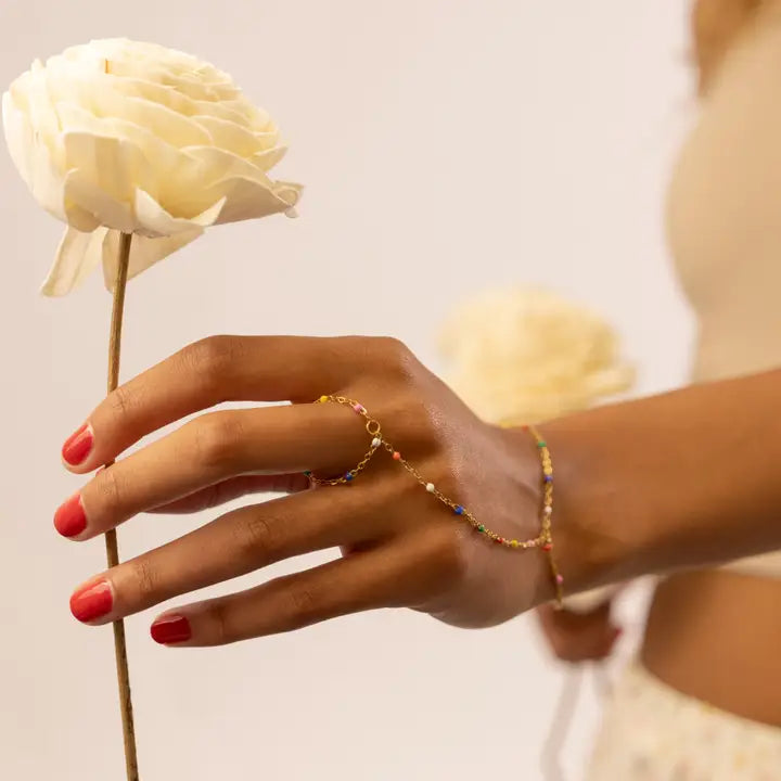 Multi Color Hand Chain – 18K PVD Gold 316L Stainless Steel