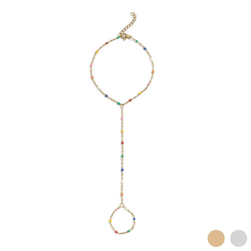 Multi Color Hand Chain – 18K PVD Gold 316L Stainless Steel
