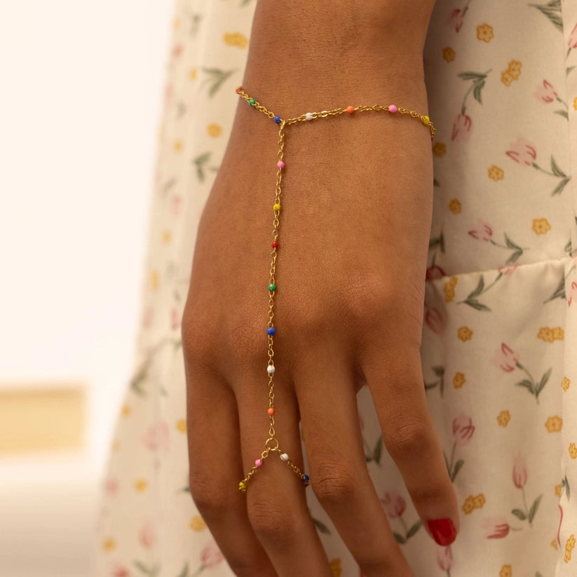 Multi Color Hand Chain – 18K PVD Gold 316L Stainless Steel