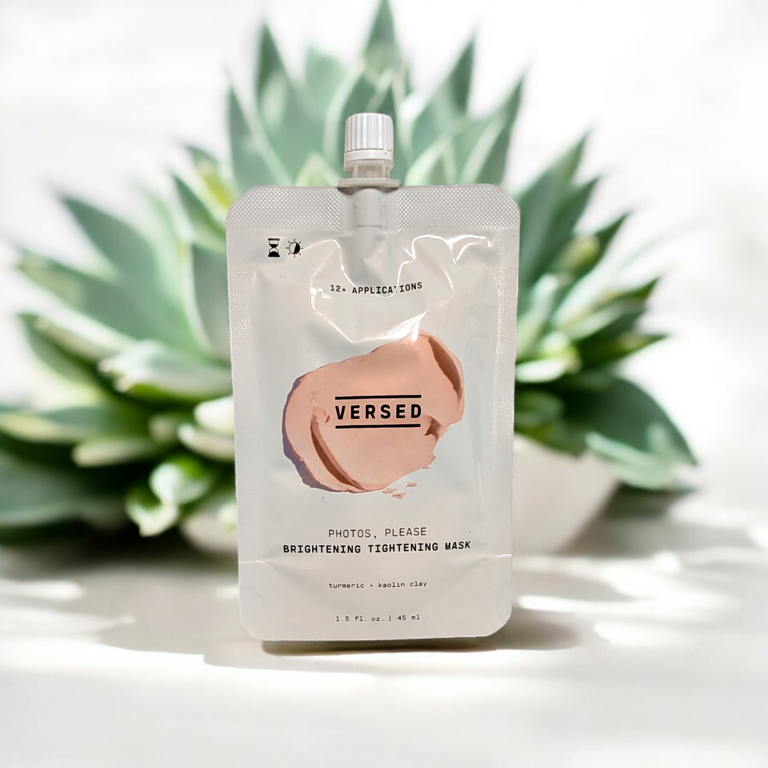 Versed – “Photos, Please” Brightening Tightening Mask – Turmeric + Kaolin Clay | 12+ Uses