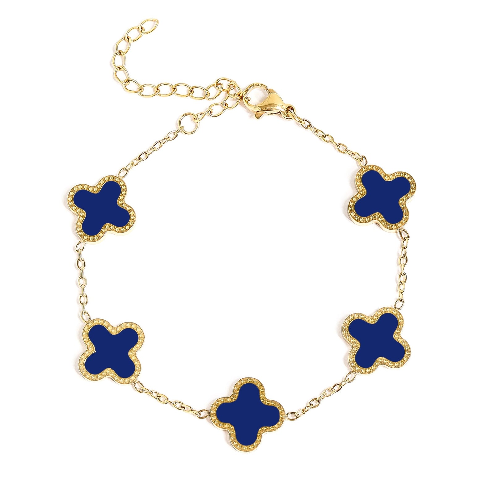 Clover Charm Bracelet – 18K PVD Gold 316L Stainless Steel