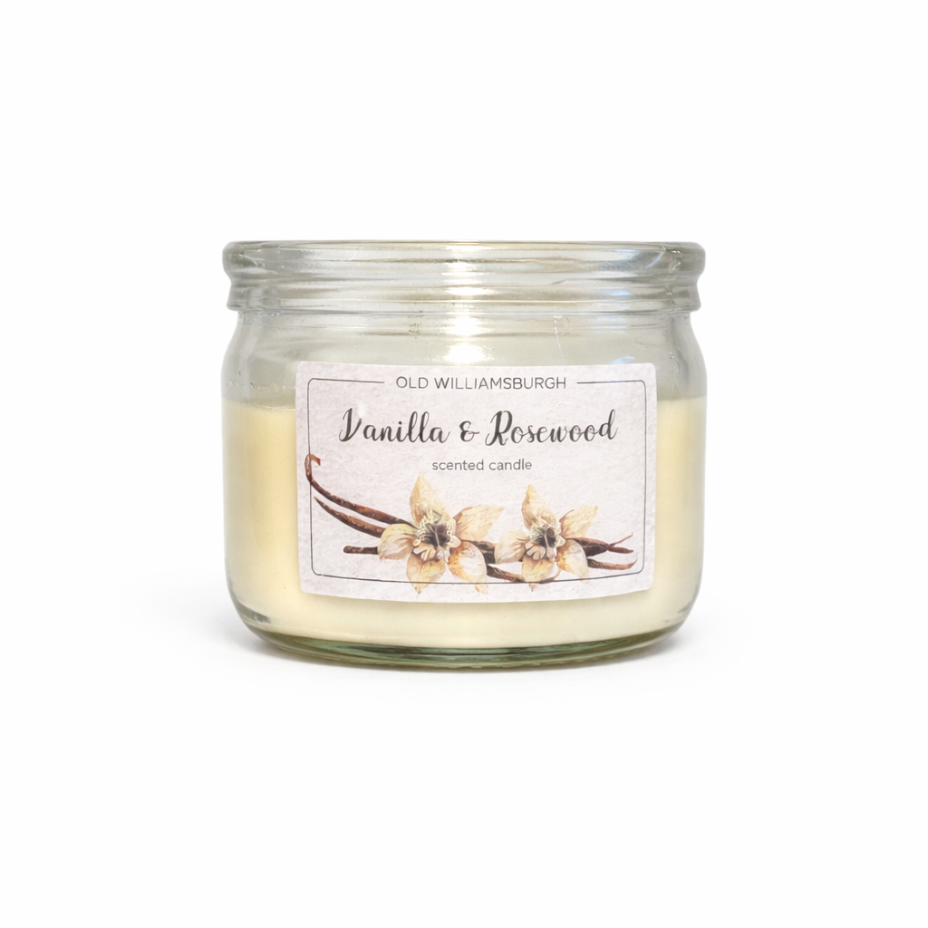 Old Williamsburg - Vanilla & Rosewood Scented Candle (3oz)